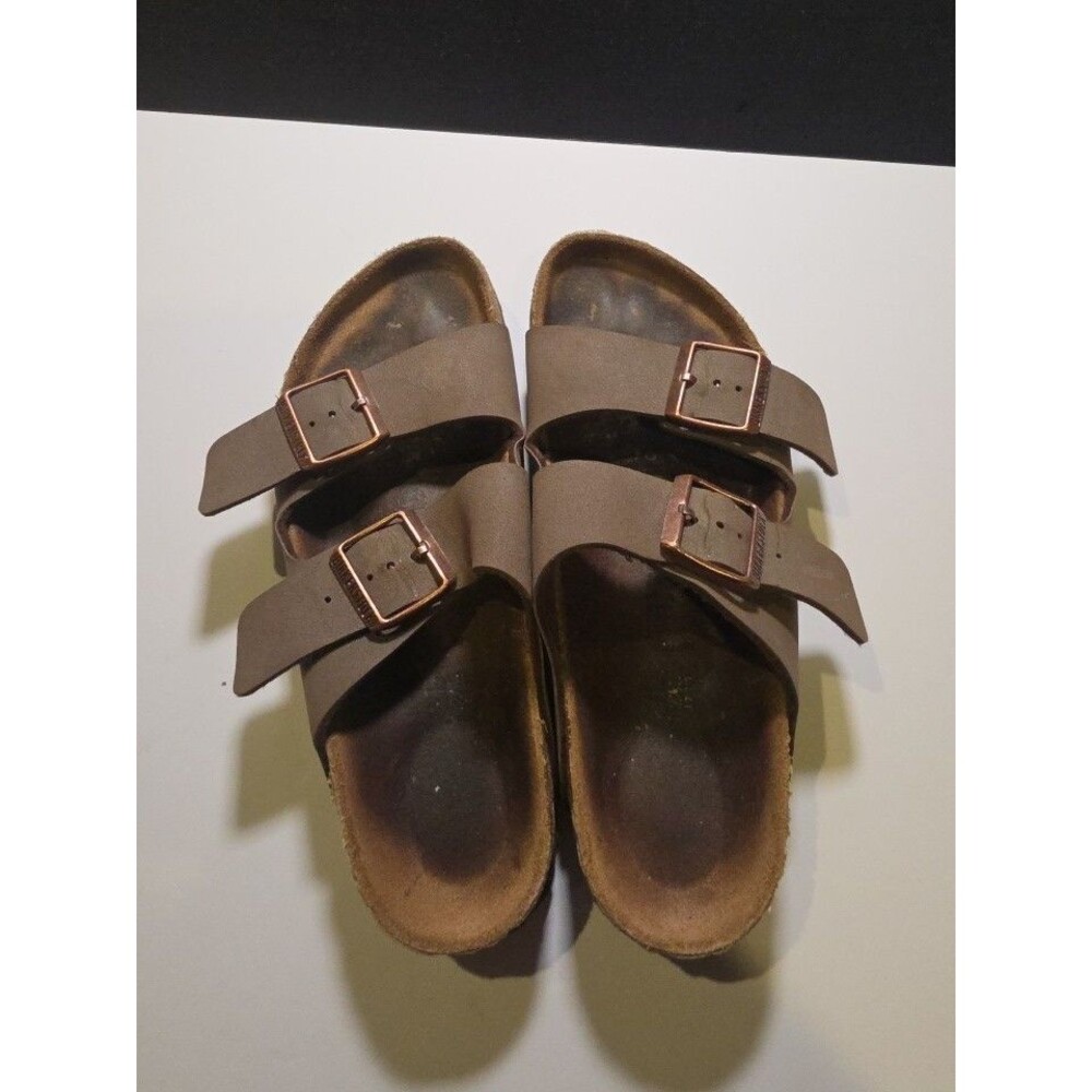 Birkenstock Arizona Mocha Birkibuc Sandals Women's Size 38 US 7-7.5 Regular